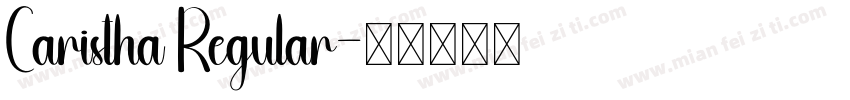 Caristha Regular字体转换